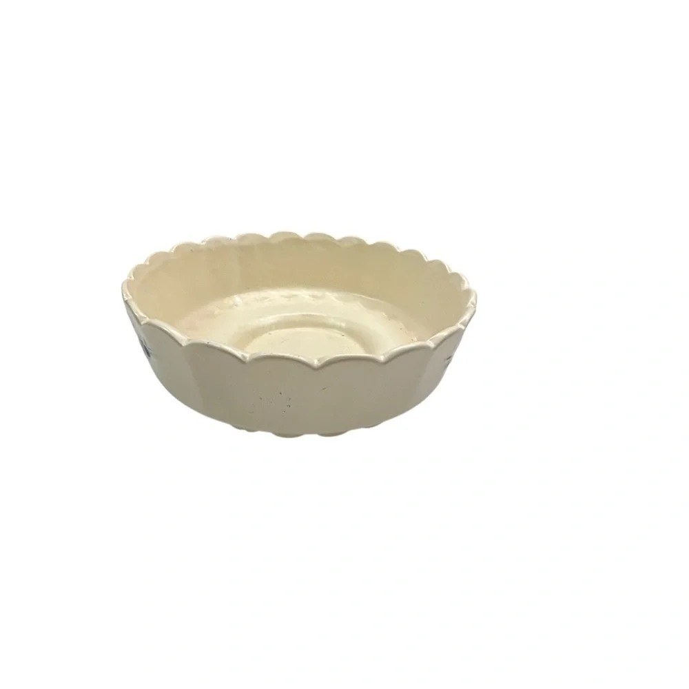 Vintage McCOY Pottery Grapevine Scalloped Bowl Flower Planter Pot Dish MCM Large